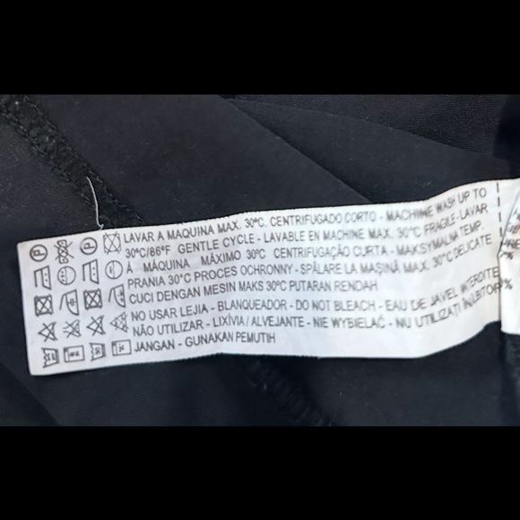 Zara Pull Up Skirt | Black | | Gathered Cinched Waist Band | Size XS - Picture 9 of 11